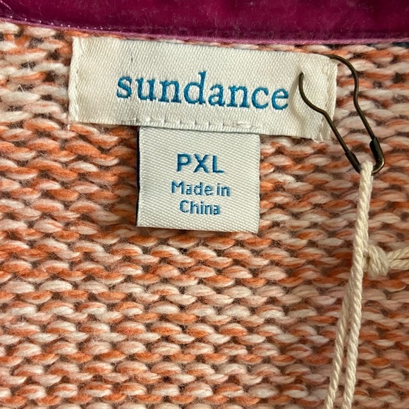 Sundance Hayden sweater cardigan silk blend belted open front XL‎ Petite NWT - Picture 8 of 9